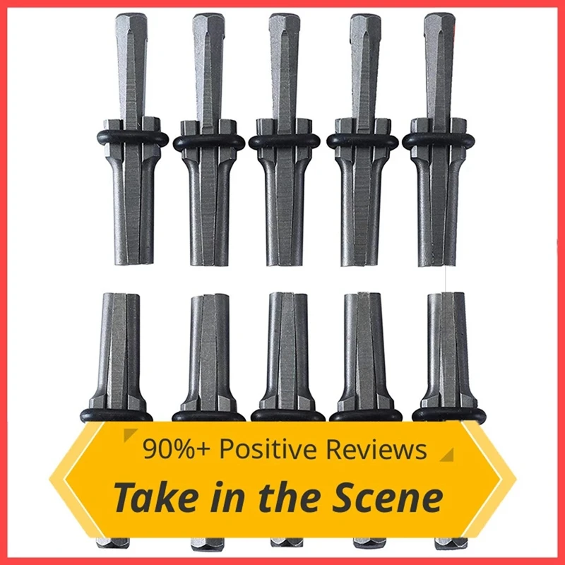 

10 Pcs 9/16Inch Plug Wedges Feather Shims Concrete Rock Stone Splitter Hand Tools Suitable for Splitting the Hard Stone