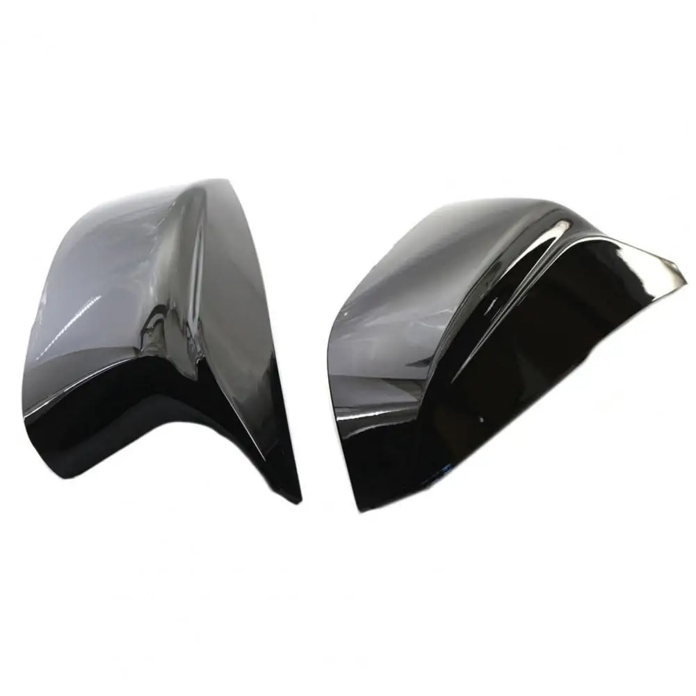 

2Pcs Rearview Mirror Shell Professional Horn Design Shiny Black Wing Mirror Cover Replacement 963744GA0H 963744GA0H 963734GA0H f