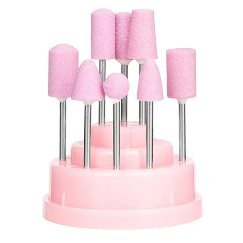 

50% Hot Sale 48 Holes Nail Art Drill Bit Box Holder Sanding Head Display Stand Storage Rack