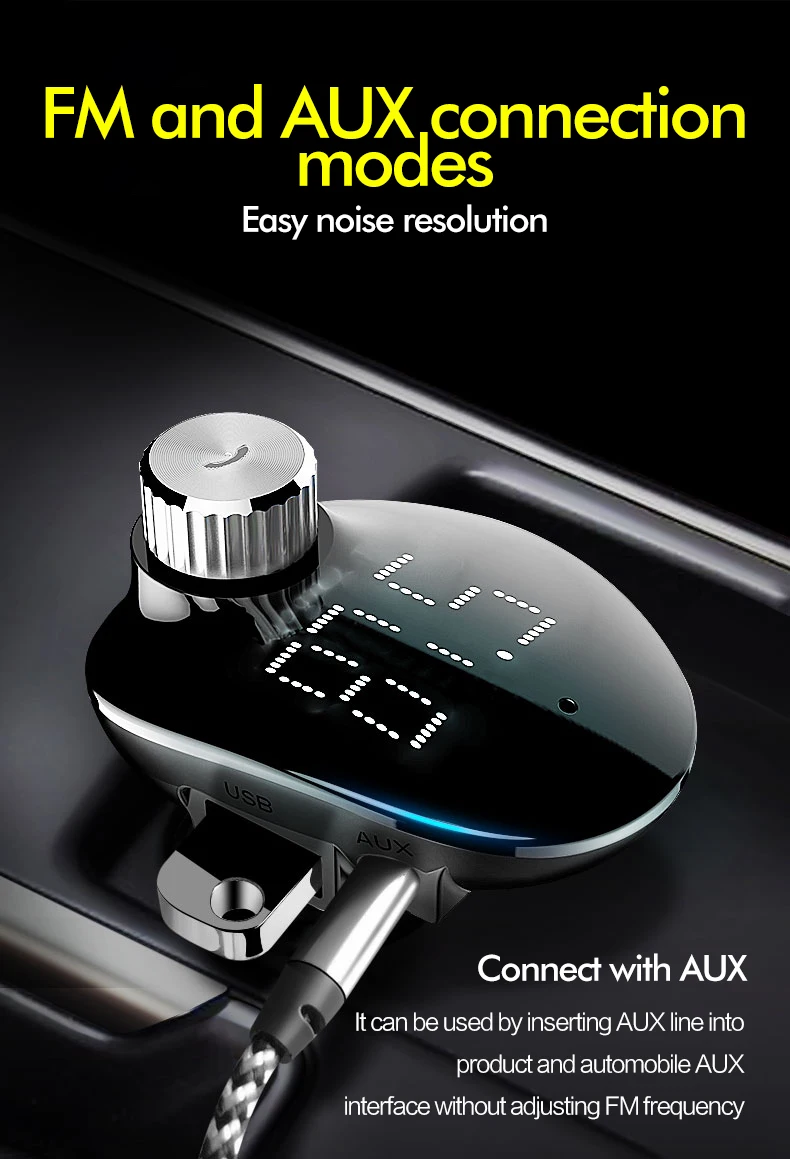 Автомобильное зарядное устройство ROCK с fm-передатчиком, Bluetooth, автомобильный комплект, Handsfree, приемник, TF карта, аудио, музыка, Mp3 плеер, автомобильное зарядное устройство для телефона