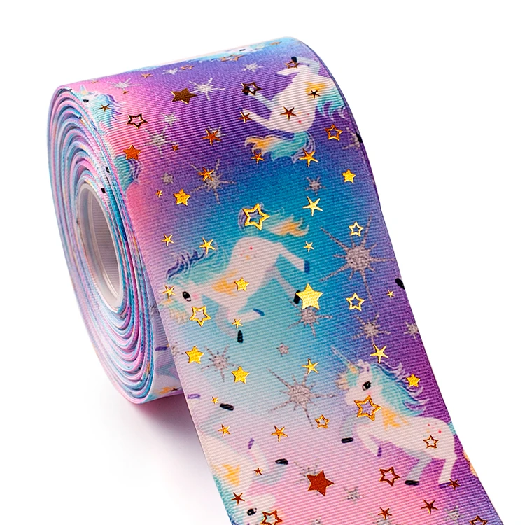 Термотрансферная лента 3 дюйма 75 мм 10 ярдов с золотой фольгой на цветной печатной