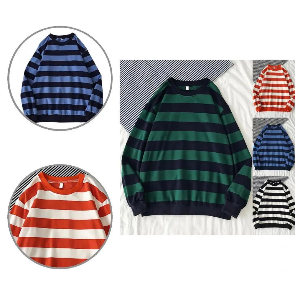 

Men Shirt Stylish O Neck Oversized Streetwear Student Shirt for Going Out Spring Top Autumn Shirt