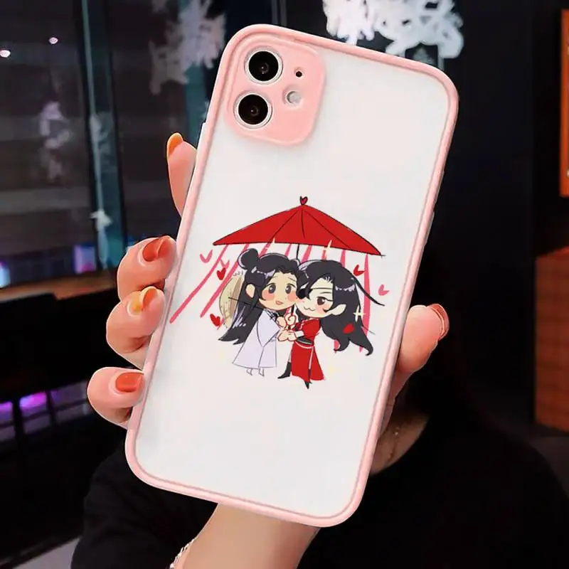 

Heaven Official's anime high quality Phone Cases matte transparent For iphone 7 8 11 12 plus mini x xs xr pro max cover