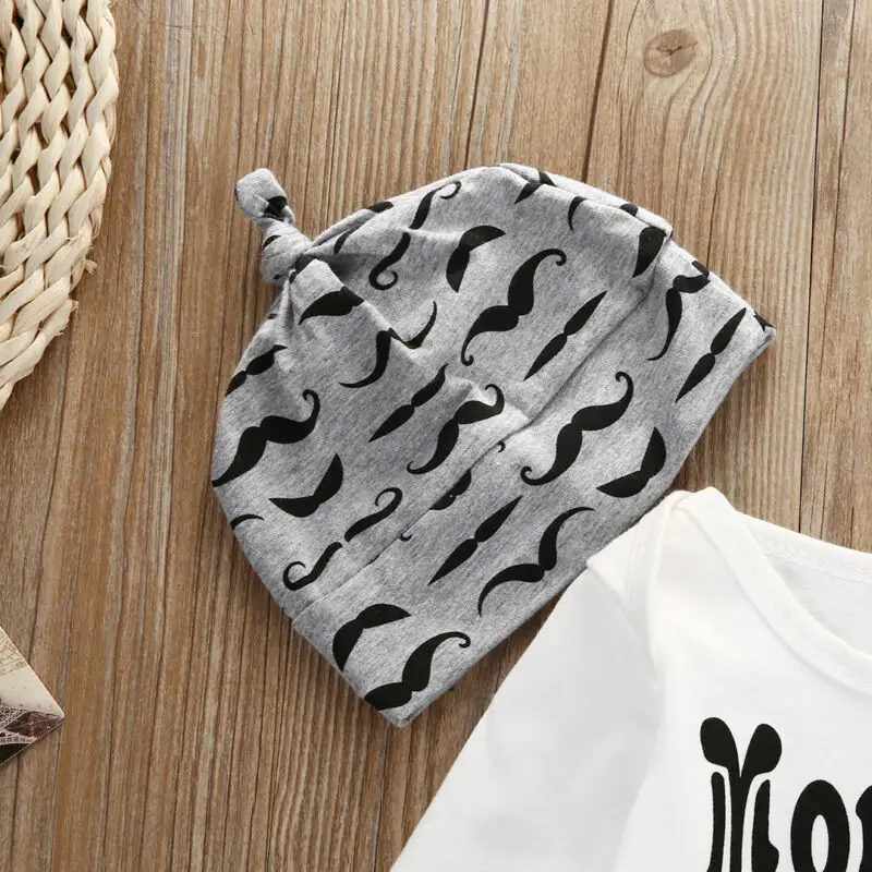 Осенняя одежда для новорожденных мальчиков Топ с длинным рукавом и буквенным