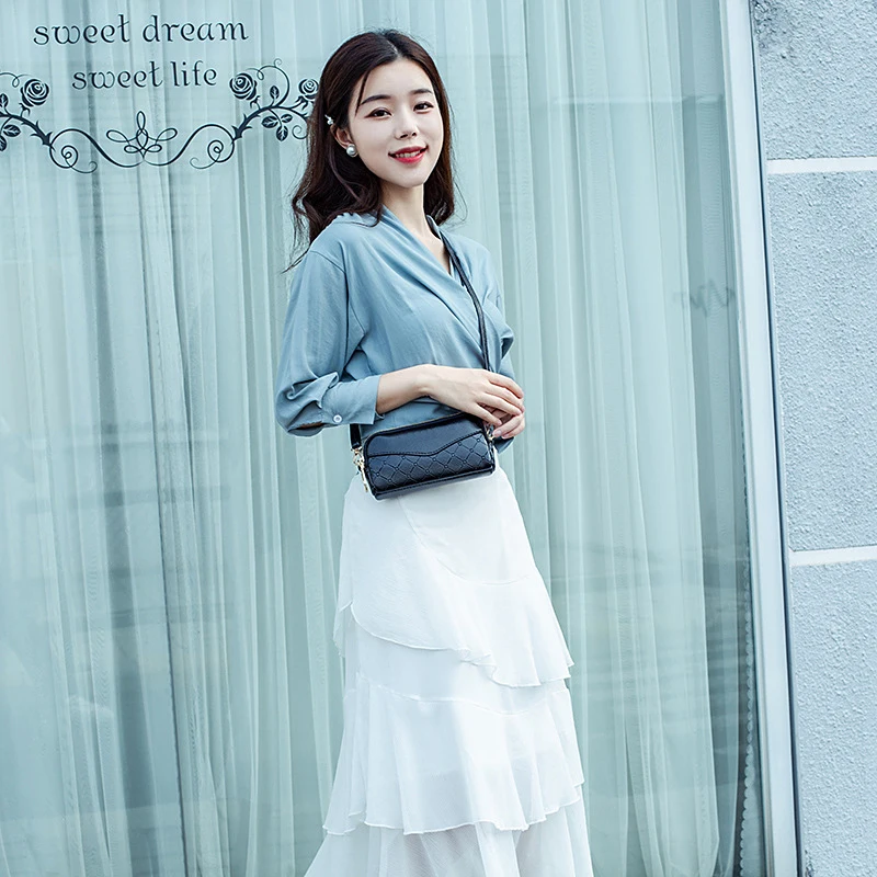 

New style ladies long clutch bag simple double zipper wallet messenger mobile phone bag wallet lady wallet women wallet