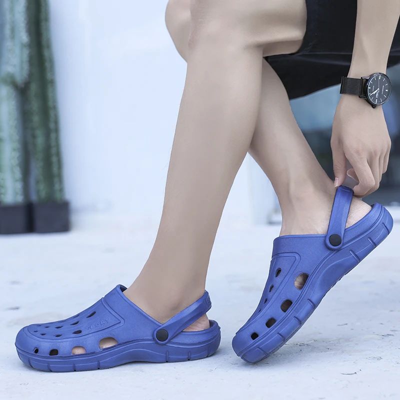 Сандалии PUPUDA мужские легкие Классические шлепанцы без застежки удобная пляжная