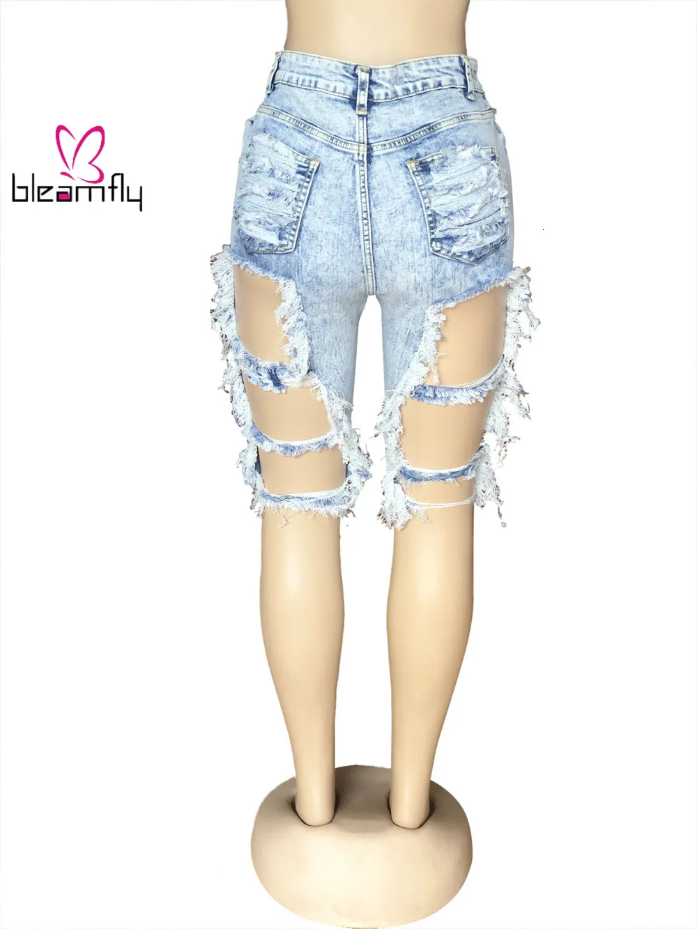 Новинка 2019 женские летние рваные джинсы с высокой талией повседневные на молнии