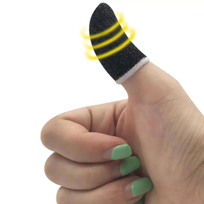 

20 Pcs Finger Sleeve Screen Touch Breathable Game Finger Cover Elastic Soft Finger Cot Anti-Sweat Thumb Protector For Phone