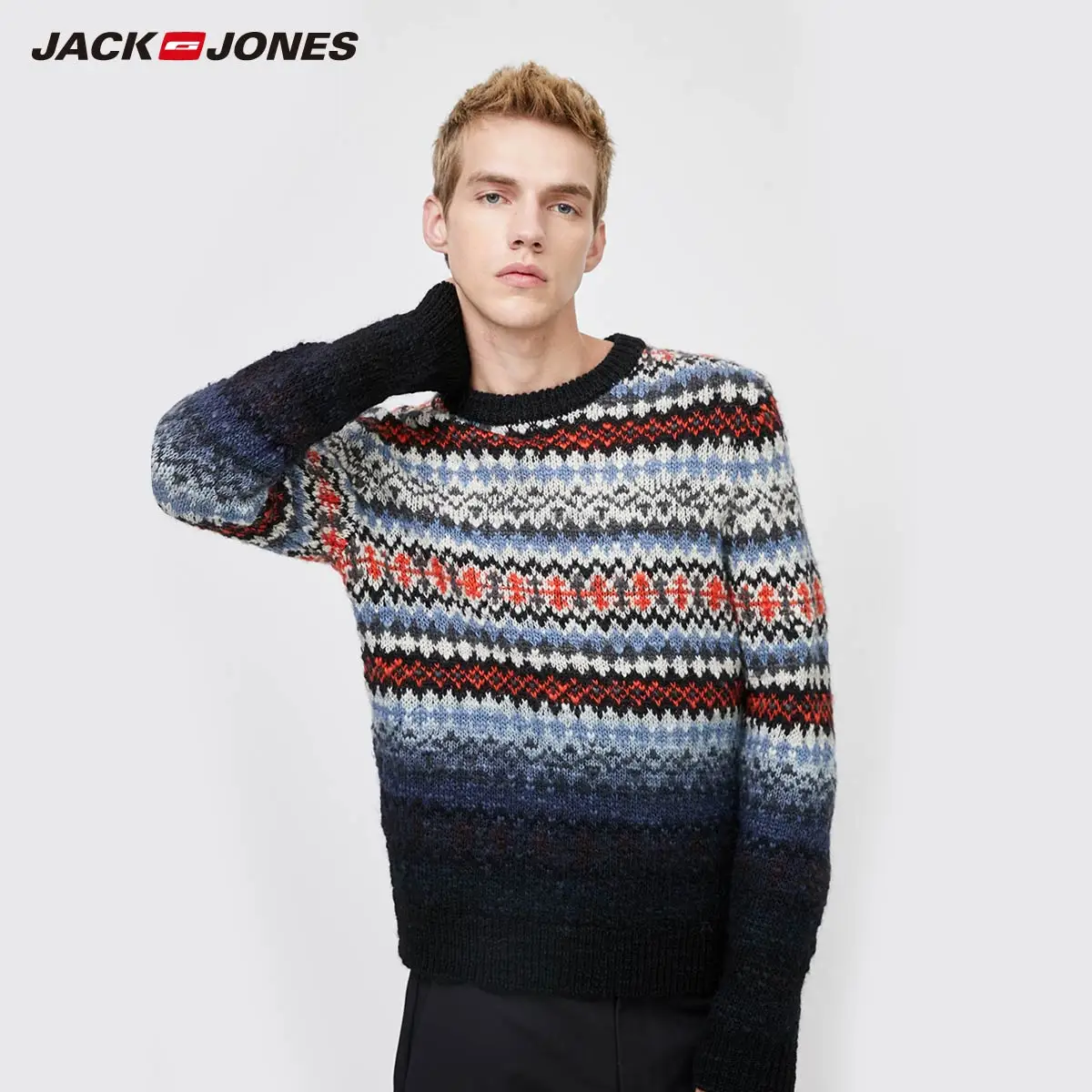

Jack Jones Winter Mens Strip Wool Sweater 219425518