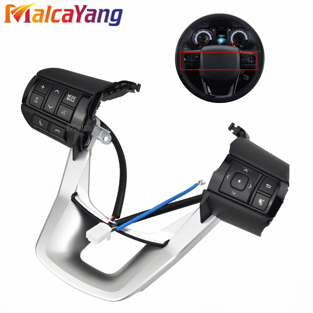 Кнопка громкости рулевого колеса для Toyota Hilux Revo Rocco Fortuner 2015 2016 2017 2018 2019