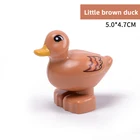 Конструктор сделай сам большого размера, фигурки животных, коричневая утка, совместимы с игрушками большого размера для детей, подарки для детей