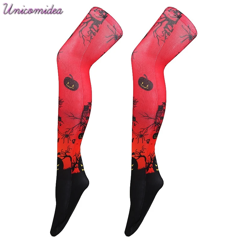 Best 1 Pair Women Socks Combed Cotton Christmas Pumpkin Starry Sky Skull Galaxy Space Novelty Funny Women Socks