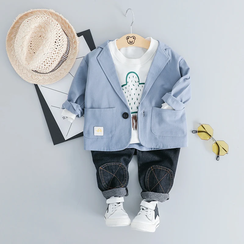 HYLKIDHUOSE весенний комплект одежды для малышей одежда маленьких девочек и мальчиков