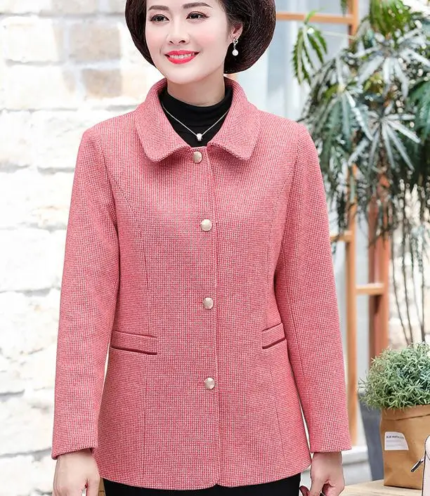 

2020 spring and autumn winter with New style fashion women Long sleeve mother Western-style clothes coat