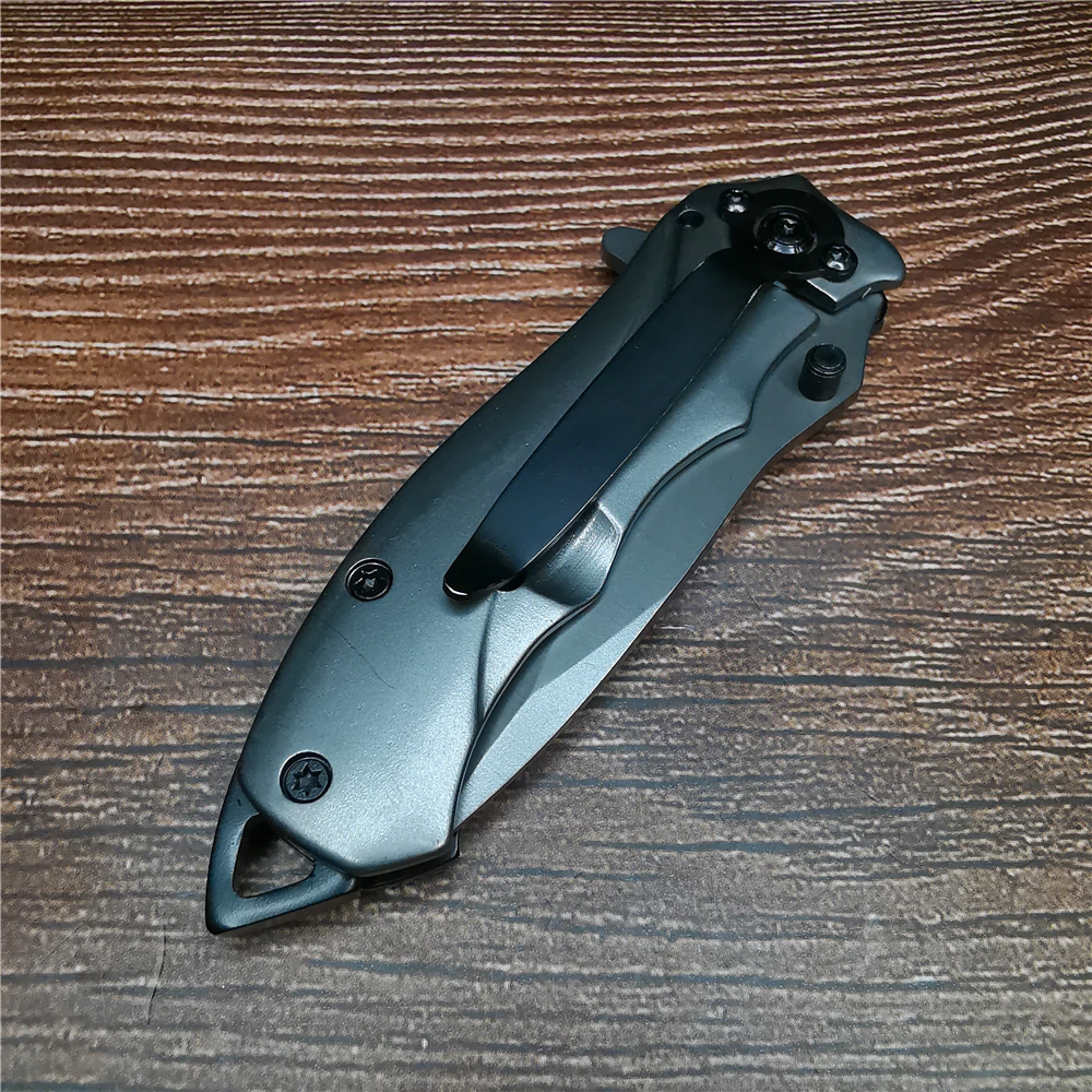 160mm 9CR18MOV Blade Quick Open Folding Knife Tactical Survival Hunting Camping High Hardness Military Pocket Portable Knives |