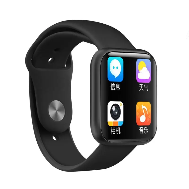 black Silica Strap 696 P80 Смарт-часы для мужчин водонепроницаемый монитор сердечного ритма 30ATM спортивные часы для женщин монитор сна полный сенсорный экран обновление P68 P70 - Цвет: black Silica Strap