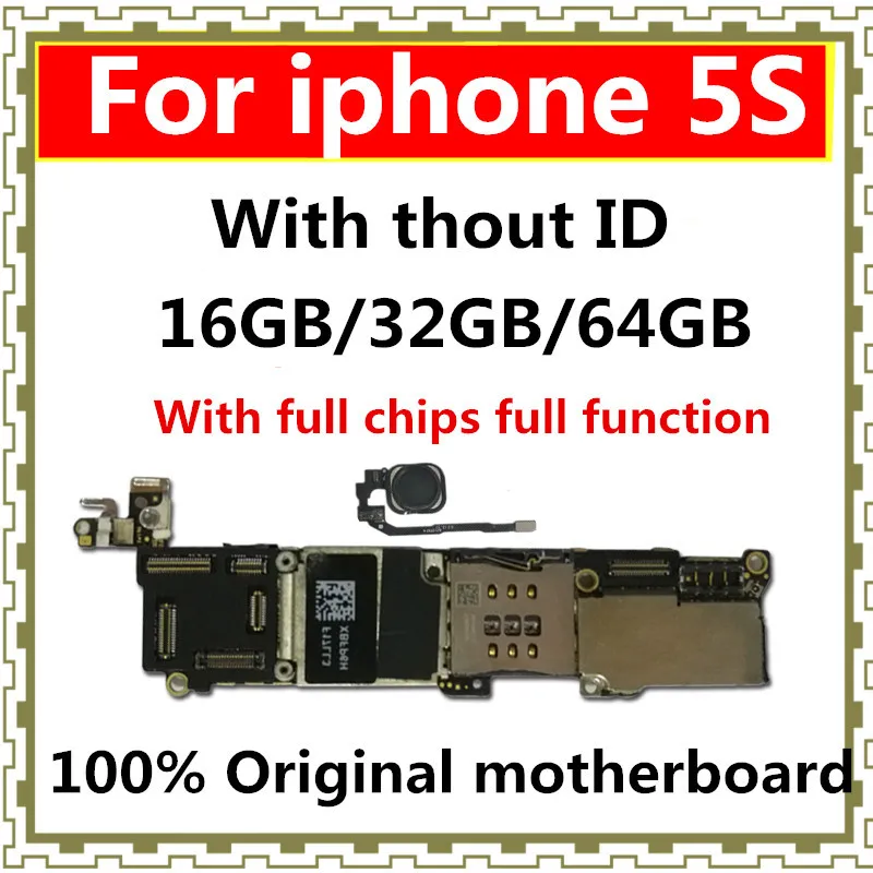 16 ГБ 32 64 материнская плата с/без touch ID для iphone 5S разблокированная Система IOS с