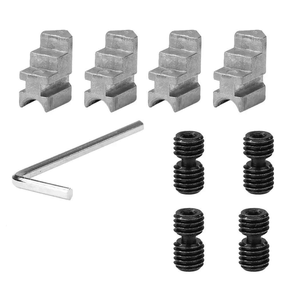 

Z011A Collet Durable Metal 3/4-Jaw Lathe Chuck Clamps Portable Durable Small Size Fine Workmanship Wood Turning Lathe Tool Set