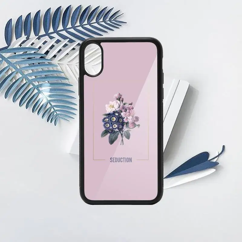 

Love Passion Flower aesthetics Phone Cases PC for iPhone 11 12 pro XS MAX 8 7 6 6S Plus X 5S SE 2020 XR