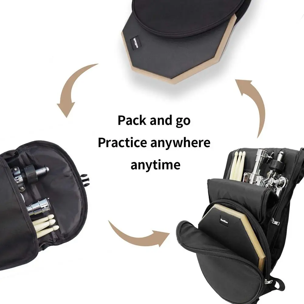 8 дюймов 12 специальная сумка для барабана утолщенный усиленный держатель рюкзак