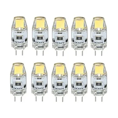 

10pcs G4 COB LED Bulb 12V LED G4 Lamp Lampadas Light Bulbs LED Bi-pin Lights 360 Beam Angle No Flicker Replace 10W Halogen Lamp