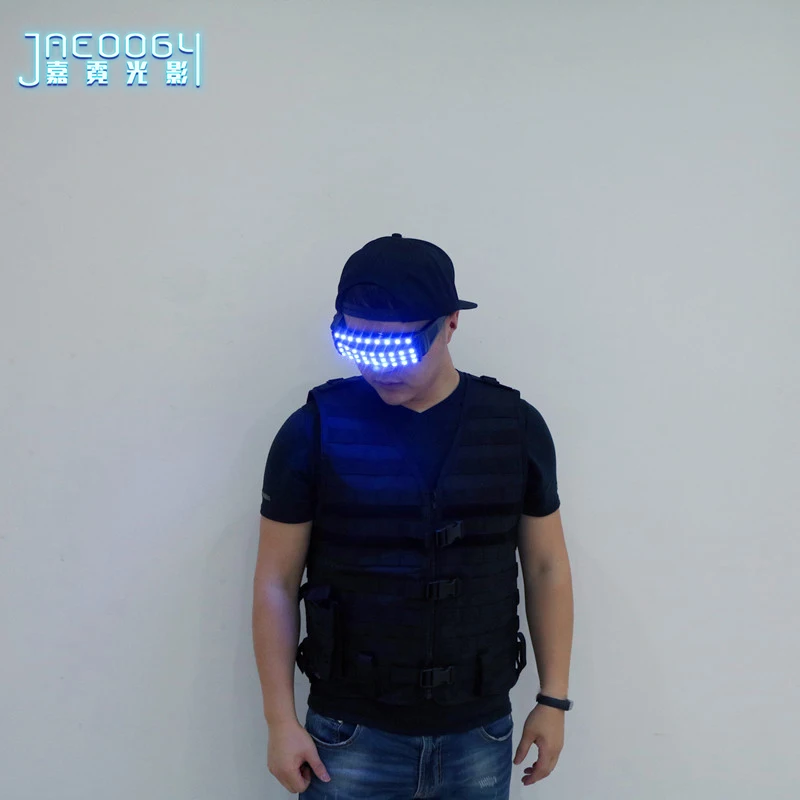 Цвет светодиодный Очки Светильник Оттенки мигающий восторженные DJ вечерние очки