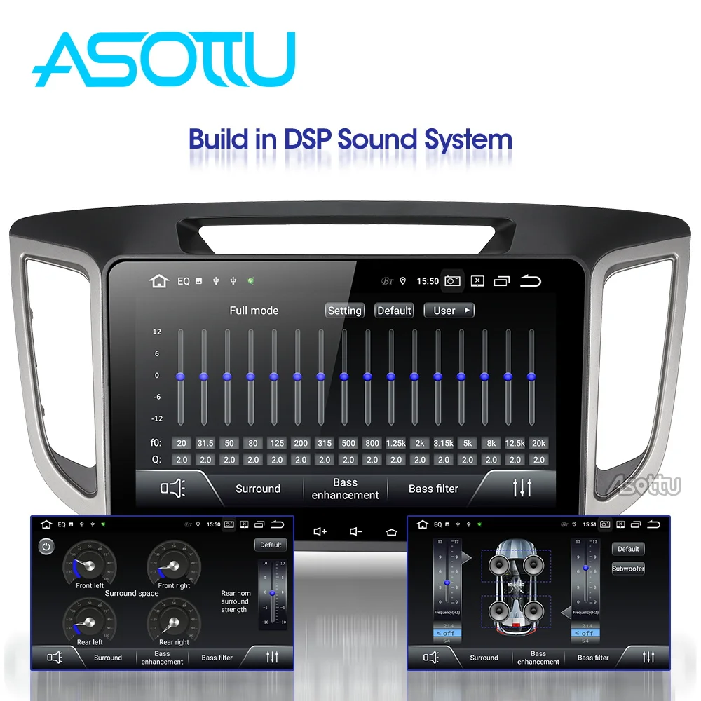 Автомобильный dvd-плеер Asottu HY301 2G android 9,0 PX30 1024*600 для HYUNDAI IX25 CRETA gps стерео автомобильный мультимедийный плеер dvd