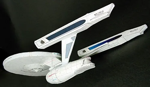 

ENTERPRISE 1701-A Spacecraft Cabin Scene 3D Paper Model DIY Handmade Paper Model Children Adult Educational Toys