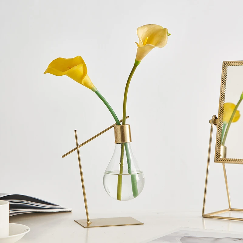 Скандинавское украшение для дома прозрачное гидропонное стекло ваза украшения