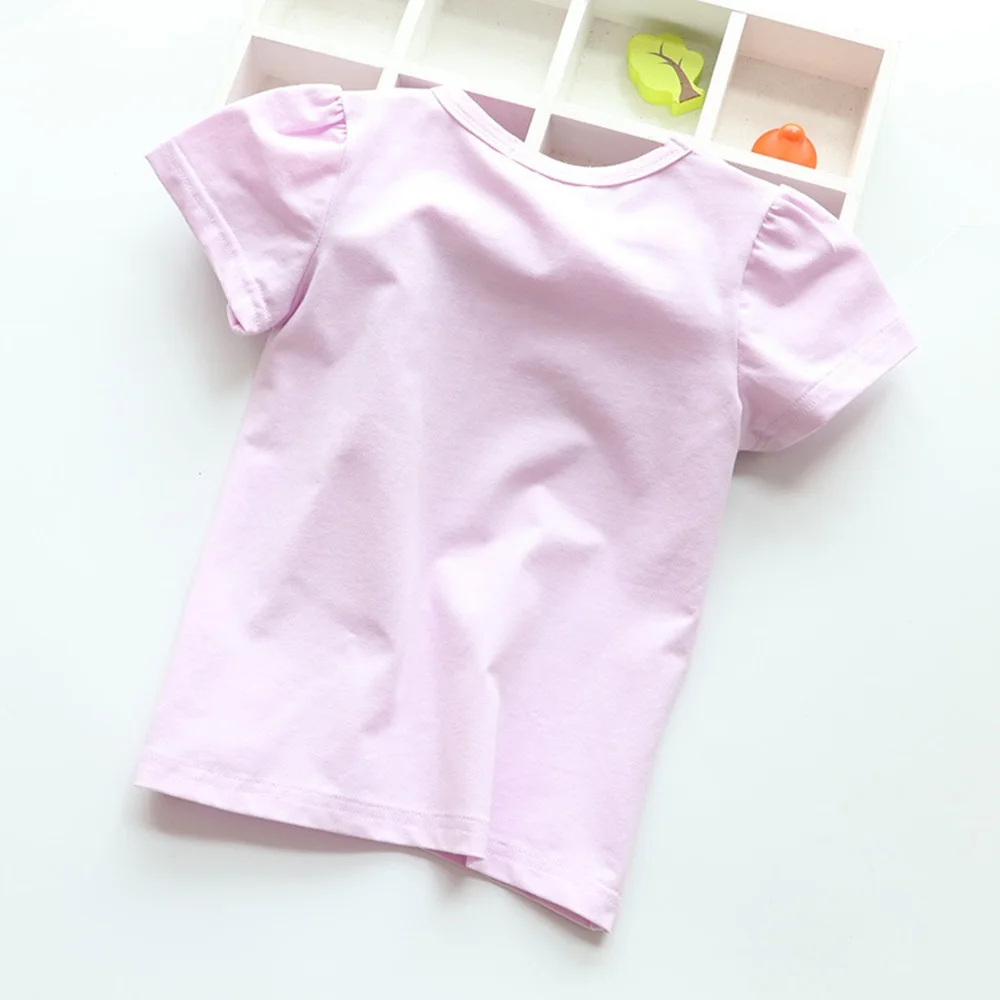 Новинка Хлопковая детская футболка Детские летние футболки с короткими рукавами