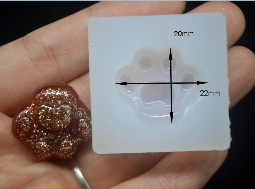 Милый Кот в виде медвежьей лапы кости УФ отверждаемая эпоксидная смола клей на