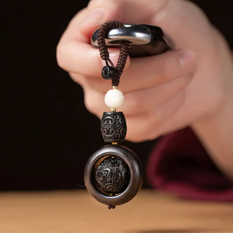 Традиционная удачи палисандр передачи шарик брелок мини юбка-пачка черное