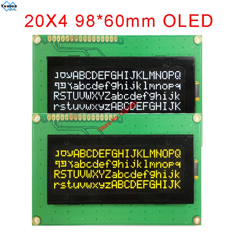 20x4 2004 oled дисплей русский Европейский английский японский со сканером SPI IIC I2C 98*60