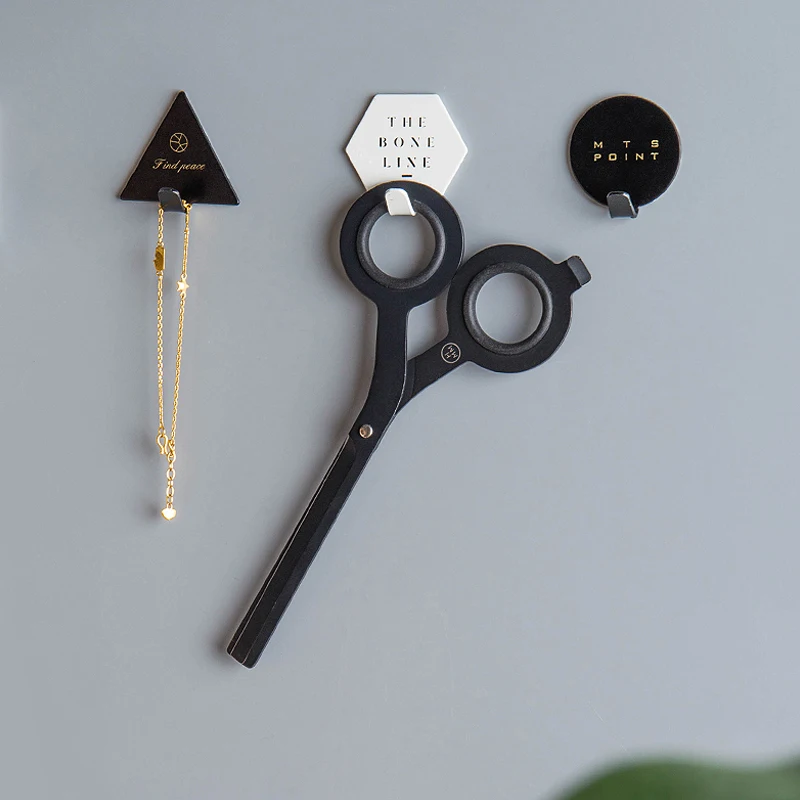 Креативный крепкий клей кованый железный маленький крючок для пальто настенный