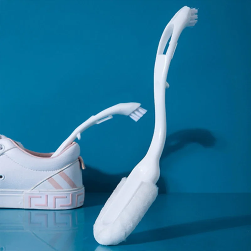 

Двухсторонняя щетка для обуви, щетка для обуви, многофункциональная щетка для очистки обуви с длинной ручкой, бытовой инструмент для очистк...