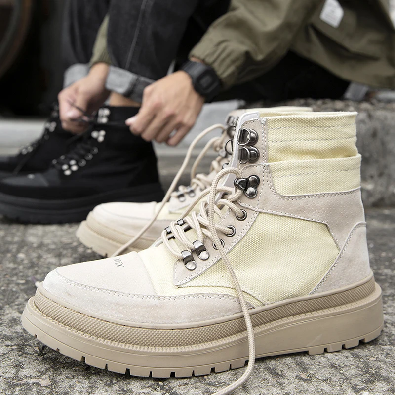 

men hot flat leather shoes High mens fashion sneakers wear shoe Sneaker mens high Casual hightop 2020 casual causal for ocio