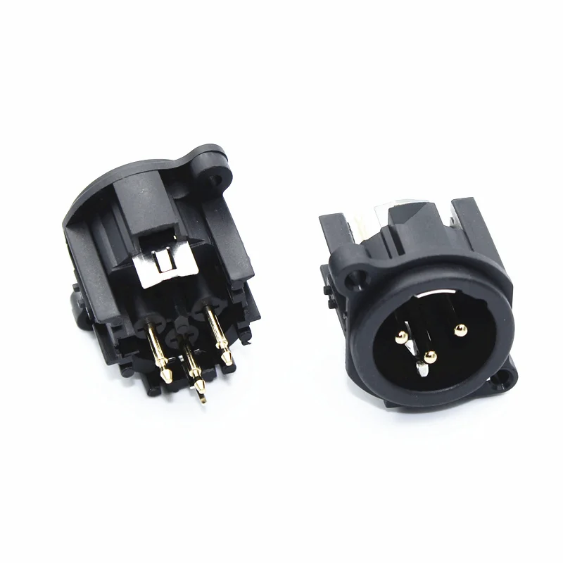 5 шт. NEUTRIK XLR Мужской Медный+ золотой штыревой разъем XLR Мужской Разъем 3pin