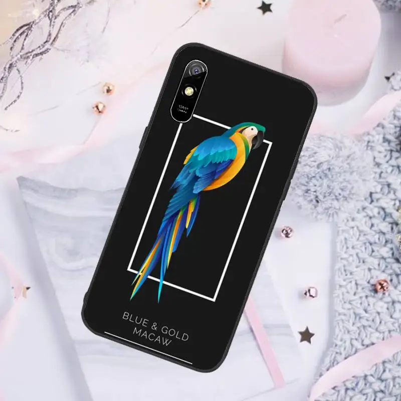 

parrot Phone Case For Xiaomi Redmi note 7 8 9 pro 8T 9A 9S Mi Note 10 Lite pro