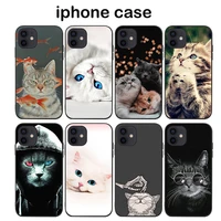 iphone phone case suitable for iphone 13 12 11 pro x 7 6 6s 8 plus xr xs max se cartoon cute cat case iphone xr case