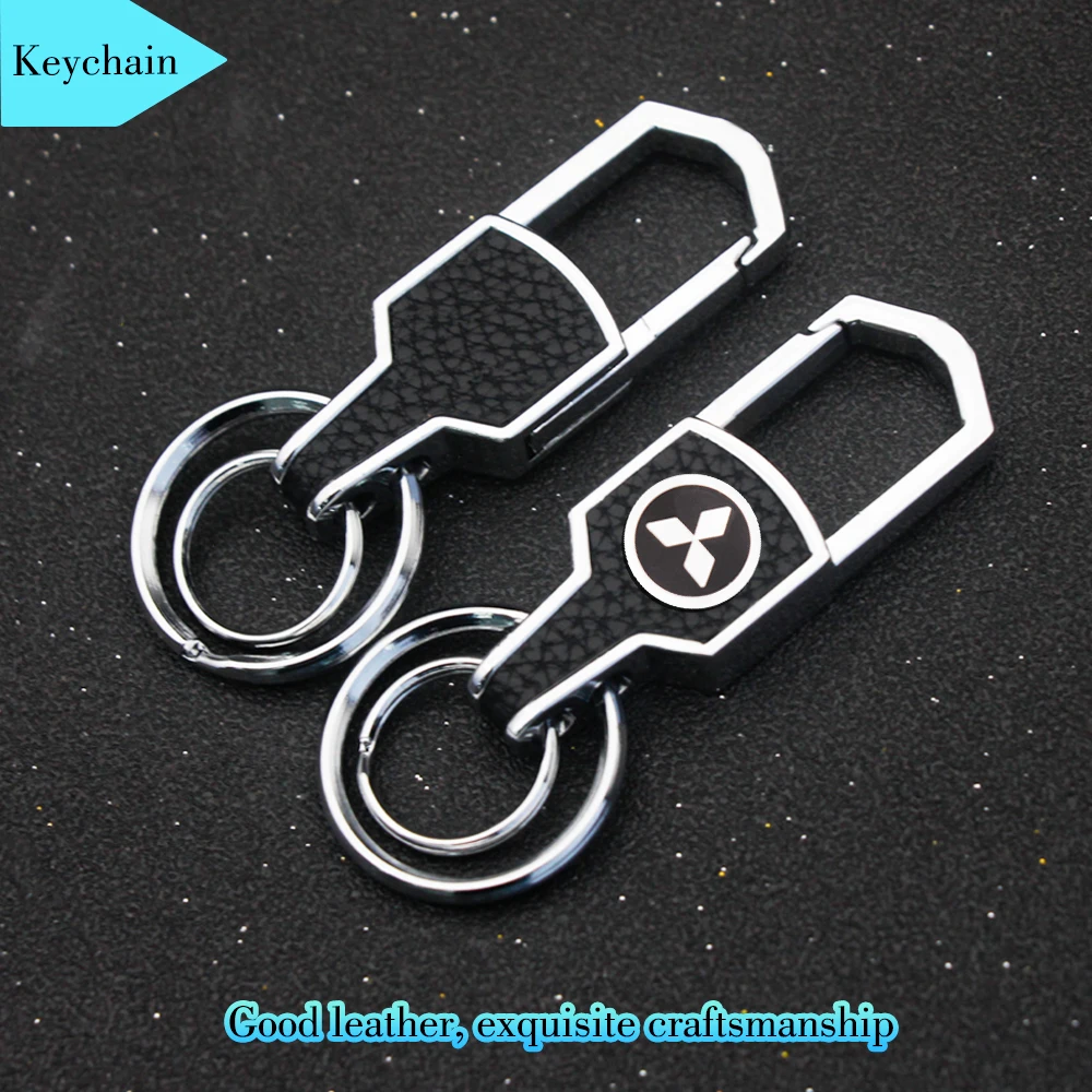 

Car Metal Keychain Fashion Creative Key Holder Key Ring For Mitsubishi Asx Outlander Xl 3 Lancer Pajero 4 l200 Lancer EX Pajero