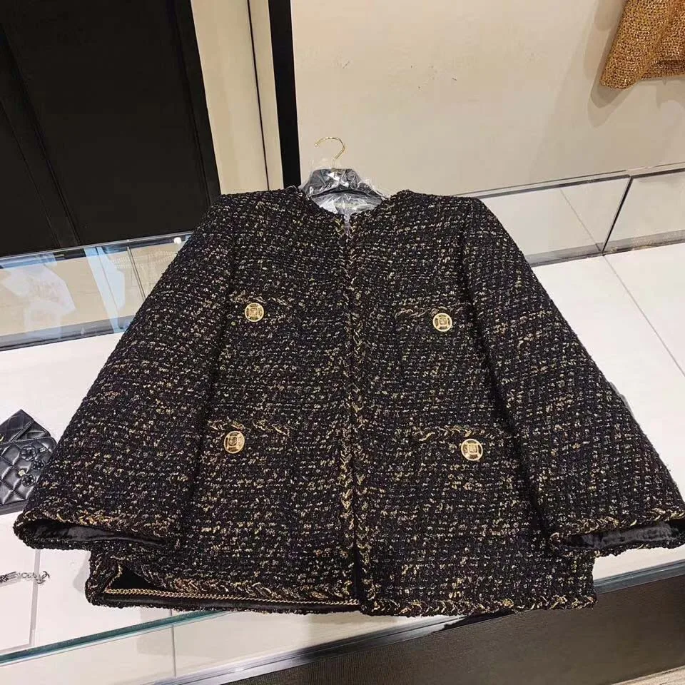 Твидовая куртка элегантное manteau femme плюс размер casaco feminino custom 5xl 6xl зимнее пальто потрясающая шерстяная куртка abrigo mujer