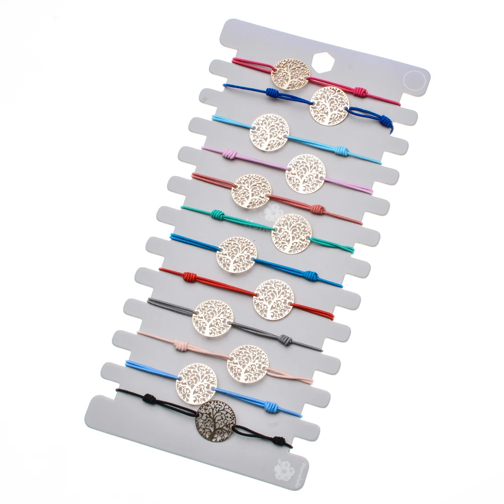 Женский и детский браслет Древо жизни эластичный ручной работы 12 шт. в партии