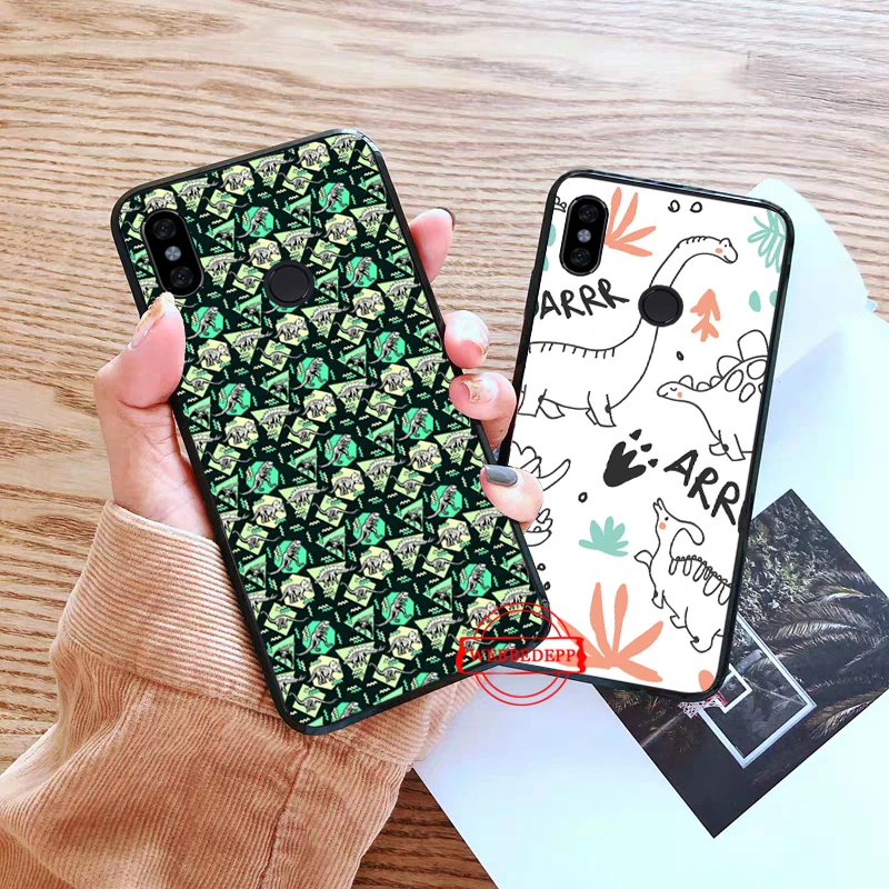 Цветной милый силиконовый чехол 7 Вт с животным динозавром для Xiaomi Redmi 4A 4X 5A 5 Plus S2 6