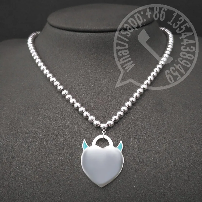 

Женское Ожерелье в виде сердца из серебра 925 пробы