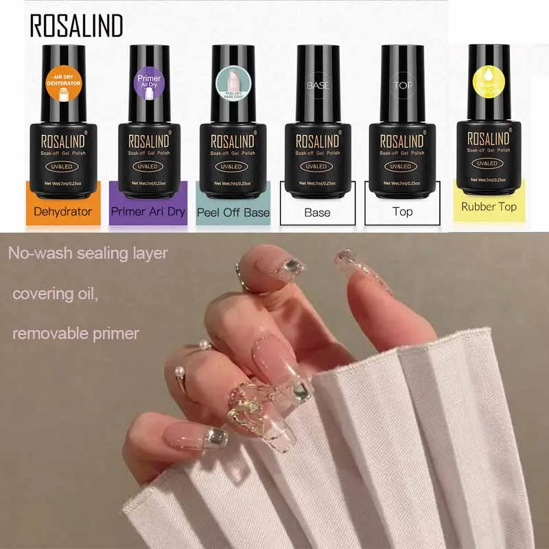 

ROSALIND no-clean sealing layer covers the top of the oil UV&LED removable primer and no-clean sealing layer