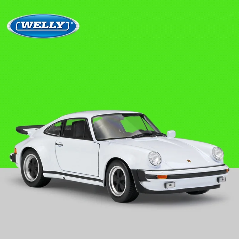 1:24 Welly Porsche 911 Turbo 3 0 модель автомобиля с литьем под давлением|Наземный транспорт| |