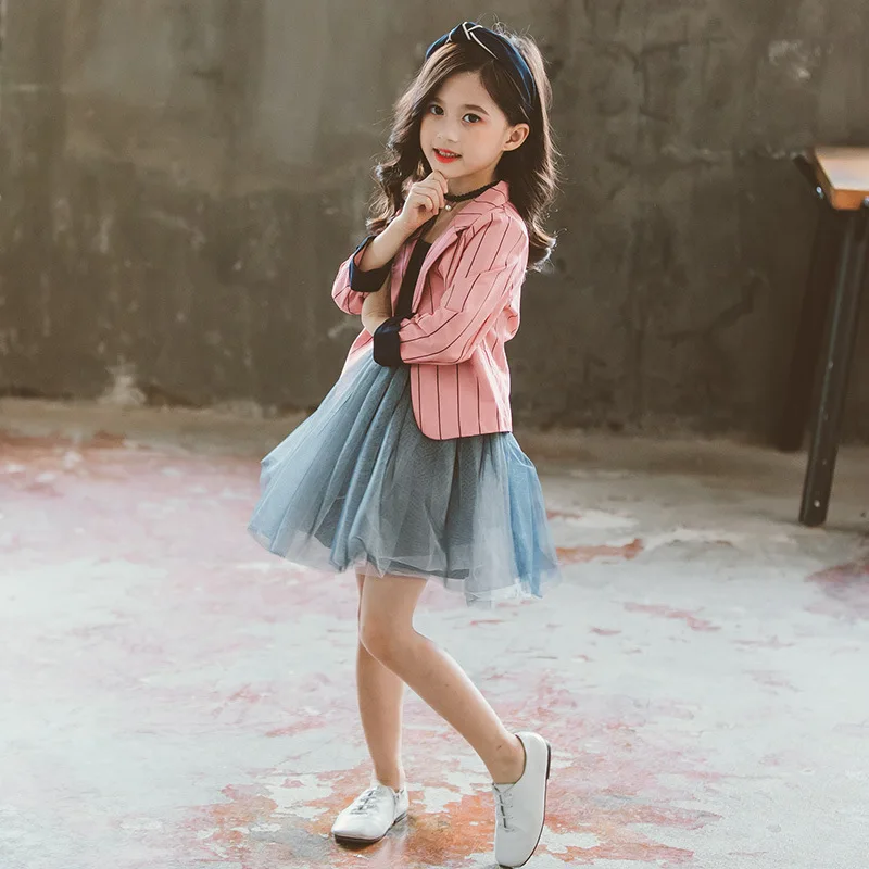 Школьная одежда комплекты детской одежды осенние для маленьких девочек