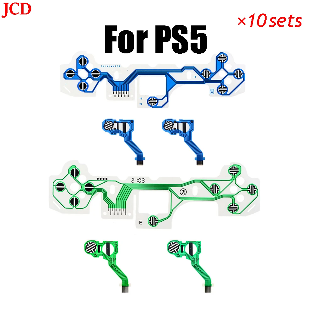 

JCD 10 Sets Flexible Cable for PS5 Controller Conductive Film for Dualsense 5 Ribbon Flex Cable