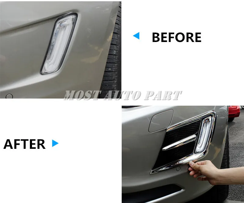 Передний бампер ABS решетка противотумансветильник обшивка 2 шт. для VOLVO XC60 2014 2016