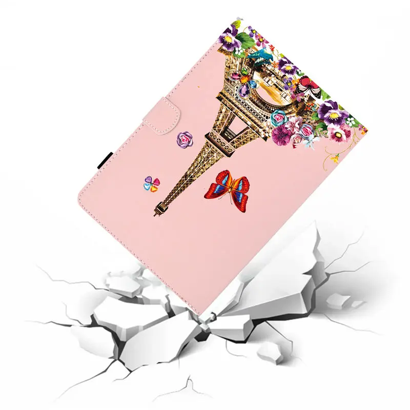 Чехол для планшета 10,1 универсальный чехол для iPad 10,2 чехол для iPad 7го поколения для 9,6 9,7 10.110.5 дюймов чехол с мультяшным котом